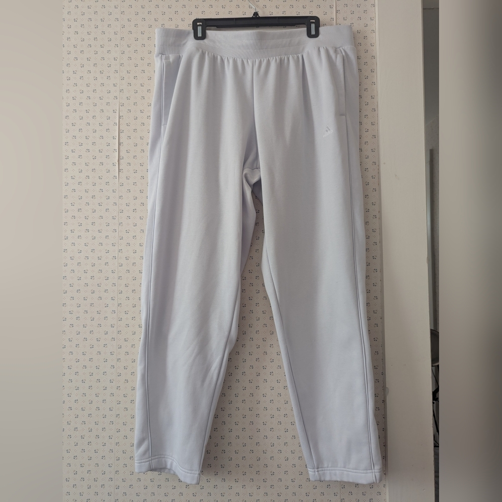 Adidas 2XL White Track Pants Two Side Pockets Street wear Gym Loungewear Sports - Picture 11 of 11